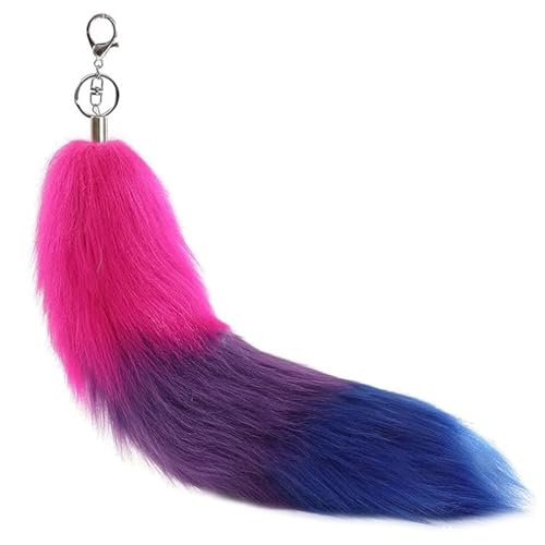 Nocyclonic Therian Tail aus Kunstfell, 43cm Furry Fake Fox Tails Keychain, Fuchsschwanz AnhäNger, Fell Schwanz Keychain, Tierschwanz Anhänger für Tasche Cosplay Zubehör Charme Nocyclonic Therian Tail aus Kunstfell, 43cm Furry Fake Fox Tails Keychain, Fuchsschwanz AnhäNger, Fell Schwanz Keychain, Tierschwanz Anhänger für Tasche Cosplay Zubehör Charme von Nocyclonic