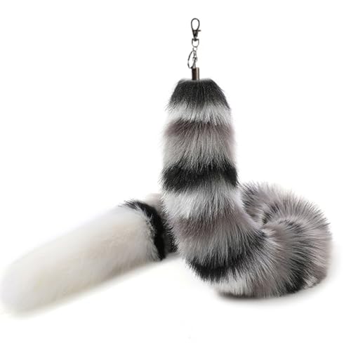 Nocyclonic Therian Tail aus Kunstfell, 80cm Furry Fake Fox Tails Keychain, Fuchsschwanz AnhäNger, Fell Schwanz Keychain, Tierschwanz Anhänger für Tasche Cosplay Zubehör Charme Nocyclonic Therian Tail aus Kunstfell, 80cm Furry Fake Fox Tails Keychain, Fuchsschwanz AnhäNger, Fell Schwanz Keychain, Tierschwanz Anhänger für Tasche Cosplay Zubehör Charme von Nocyclonic