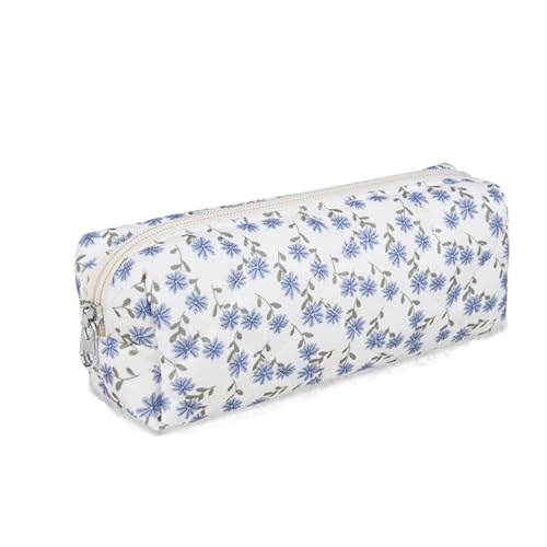 Reise Kosmetiktasche, Kosmetiktasche schminktasche Coquette Make-up-Tasche, Gesteppte Kulturtasche Damen, Baumwolle Make-up Tasche mit Blumenmuster für Kinder Damen Herren (09) von Nocyclonic