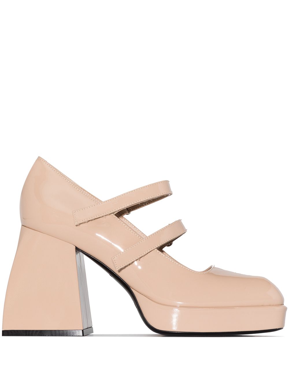 Nodaleto Bulla Babies Mary Janes 105mm - Nude von Nodaleto