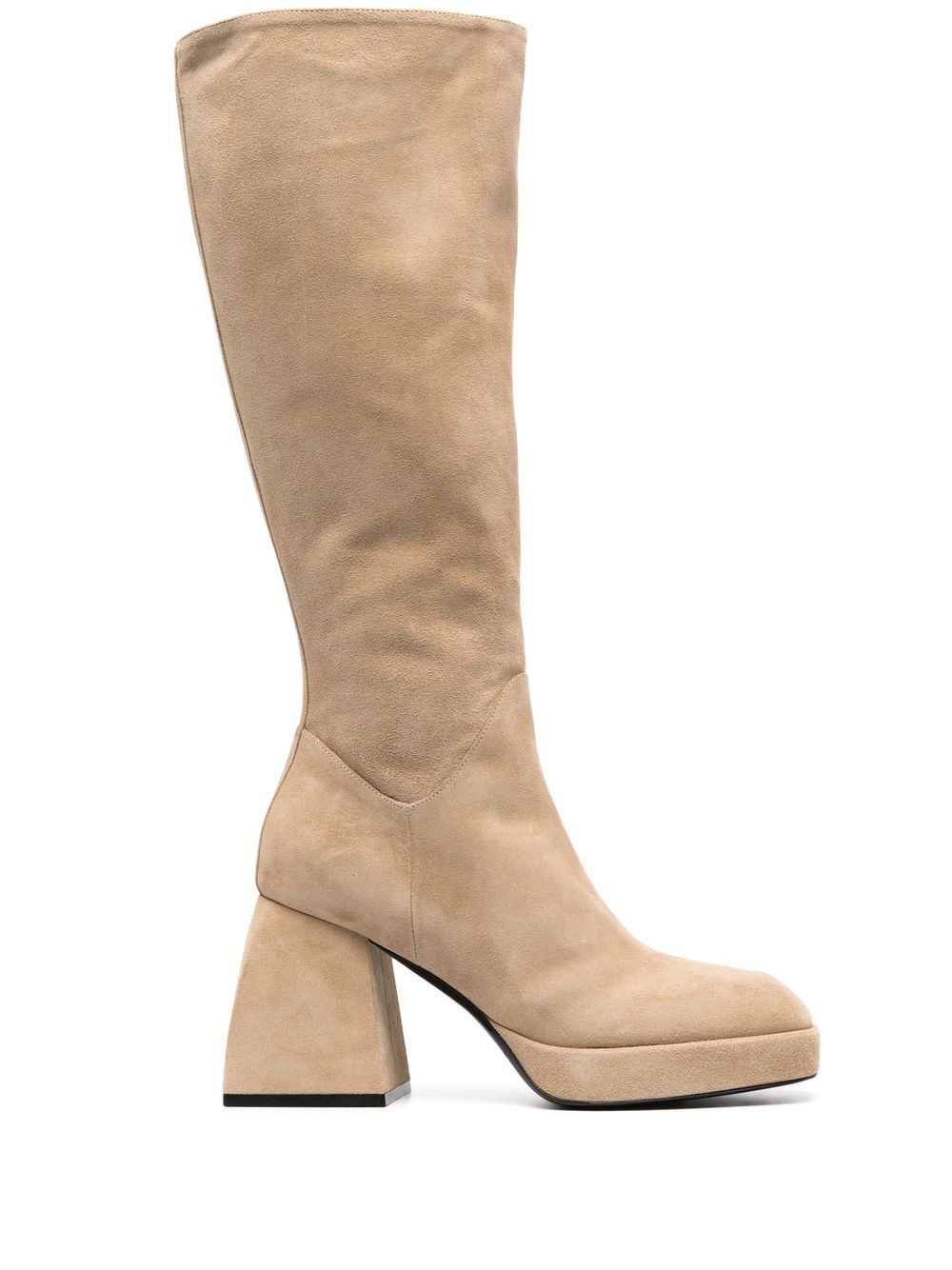 Nodaleto Stiefeletten mit Blockabsatz - Nude von Nodaleto