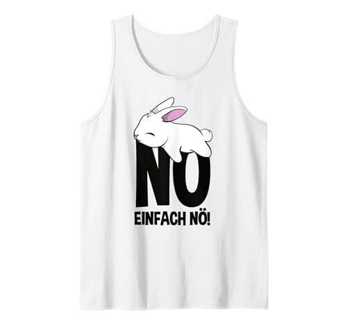 Nö einfach nur Nö Nope Lustiges Hase Herren Damen Kinder Tank Top von Nö Nope buntes Hase Geschenk Geschenkidee