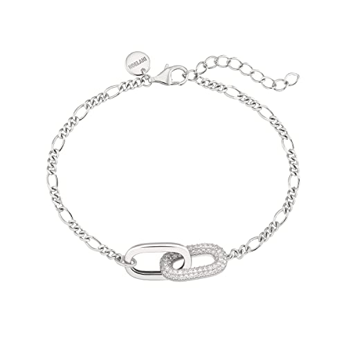 NOELANI Armband 925 Sterling Silber Damen Armschmuck, mit Zirkonia synth., 16+3 cm, Silber, Kommt in Schmuck Geschenk Box, 2034657 von NOELANI