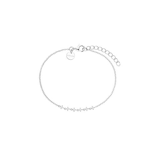 Noelani Damen Armband aus 925er Sterling Silber mit synthetischen Zirkonia (16 + 3 cm), Silber, Kommt in Schmuck Geschenk Box, 2031575 von Noelani