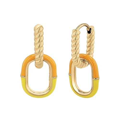 NOELANI Ohrhänger Edelstahl Damen Ohrschmuck, 2,4 cm, Gold, nein, Kommt in Schmuck Geschenk Box, 2037932 von NOELANI