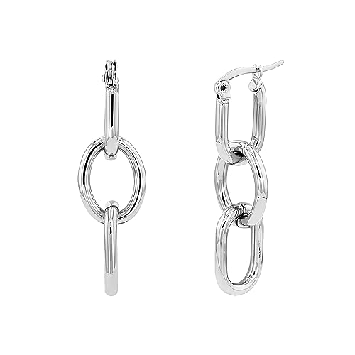 NOELANI Ohrhänger Edelstahl Damen Ohrschmuck, 2,1 cm, Gold, Kommt in Schmuck Geschenk Box, von NOELANI