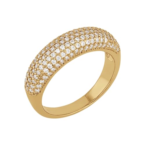 NOELANI Ring 925 Sterling Silber Damen Ringe, mit Zirkonia synth., Gold, Kommt in Schmuck Geschenk Box, 2030076 NOELANI Ring 925 Sterling Silber Damen Ringe, mit Zirkonia synth., Gold, Kommt in Schmuck Geschenk Box, 2030076 von NOELANI
