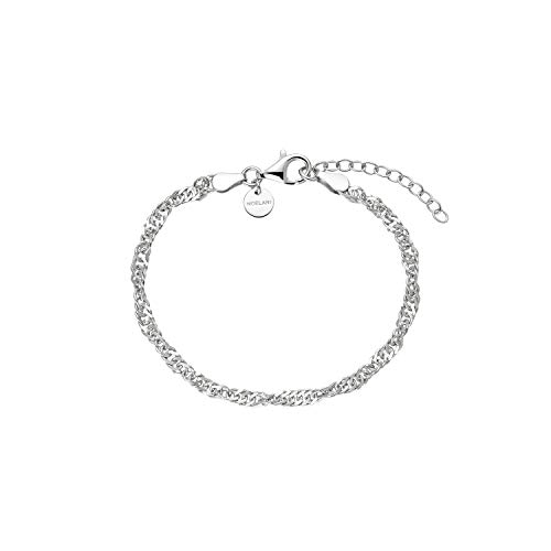 Noelani Armband 925 Sterling Silber Damen Armschmuck, 16+3 cm, Silber, Kommt in Schmuck Geschenk Box, 2031641 von Noelani