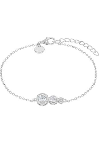 Noelani Armband 925 Sterling Silber Damen Armschmuck, mit Zirkonia synth., 16+3 cm, Weiß, Kommt in Schmuck Geschenk Box, 2037853 von Noelani