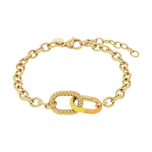 Noelani Armband Edelstahl Damen Armschmuck, 16+3 cm, Orange, Kommt in Schmuck Geschenk Box, 2037936 von Noelani