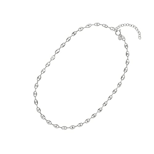 Noelani Collier Edelstahl Damen Halsschmuck, 40+5 cm, Silber, Kommt in Schmuck Geschenk Box von Noelani