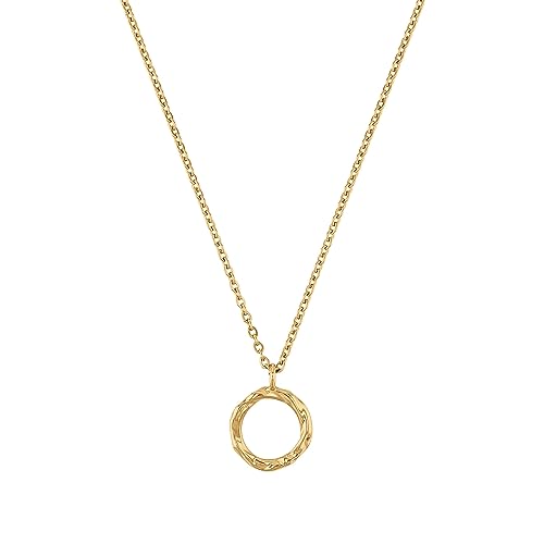 Noelani Kette mit Anhänger Edelstahl Damen Halsschmuck, 40+5 cm, Gold, Kommt in Schmuck Geschenk Box, 2036954 von Noelani