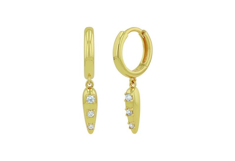 Noelani Paar Creolen Noelani Creolen für Damen, Silber 925, Zirkonia (Charm Creole, 2-tlg) von Noelani