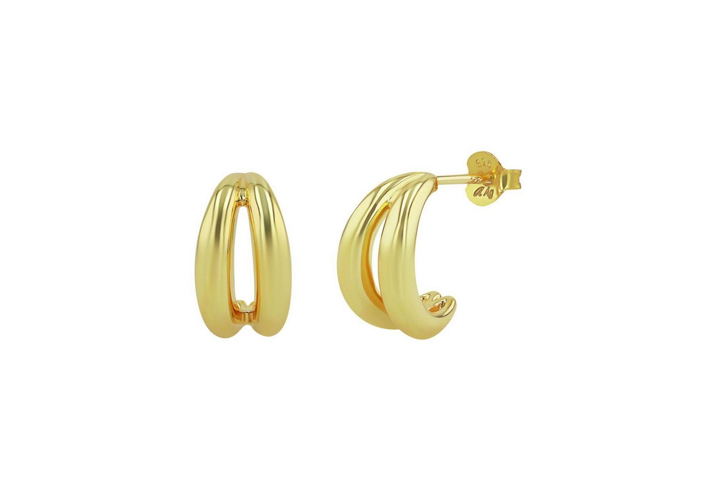 Noelani Paar Creolen Noelani Creolen für Damen, Silber 925 (Creolen, 4-tlg) von Noelani