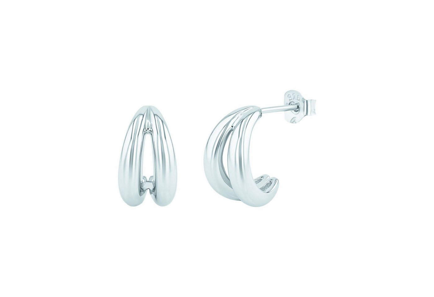 Noelani Paar Creolen Noelani Creolen für Damen, Silber 925 (Creolen, 4-tlg) von Noelani