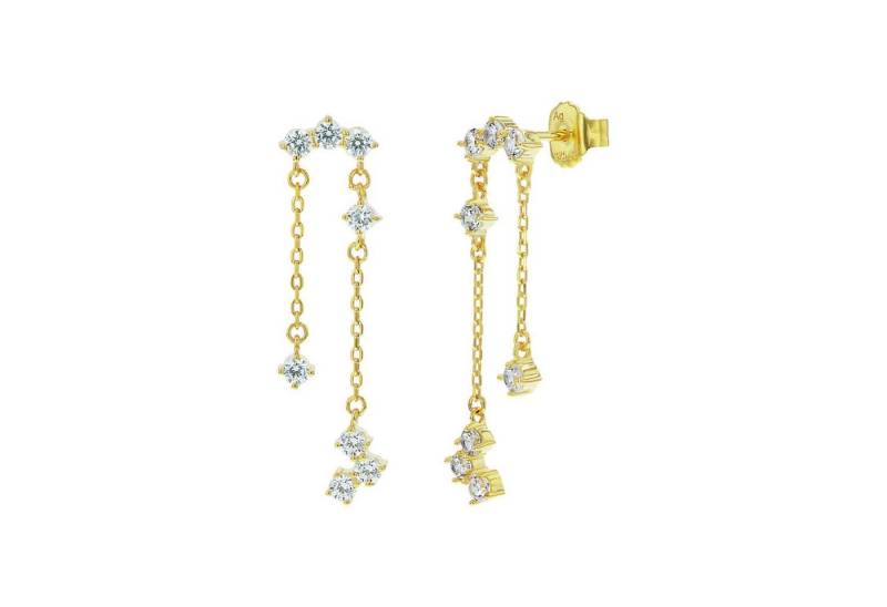 Noelani Paar Ohrhänger Noelani Ohrhänger für Damen, Silber 925, Zirkonia (Ohrhänger, 4-tlg) von Noelani