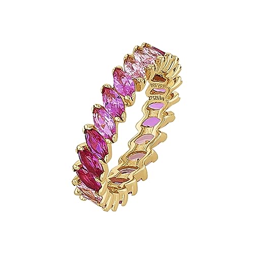 NOELANI Ring 925 Sterling Silber Damen Ringe, mit Zirkonia synth., Gold, Kommt in Schmuck Geschenk Box, 2037027 von NOELANI