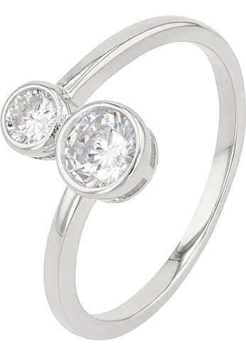 Noelani Ring 925 Sterling Silber Damen Ringe, mit Zirkonia synth., Weiß, Kommt in Schmuck Geschenk Box, 2037858 von Noelani