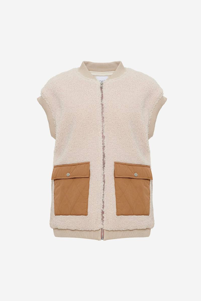 Effi Pile Vest Polyester Camel/sand Mix von Noella