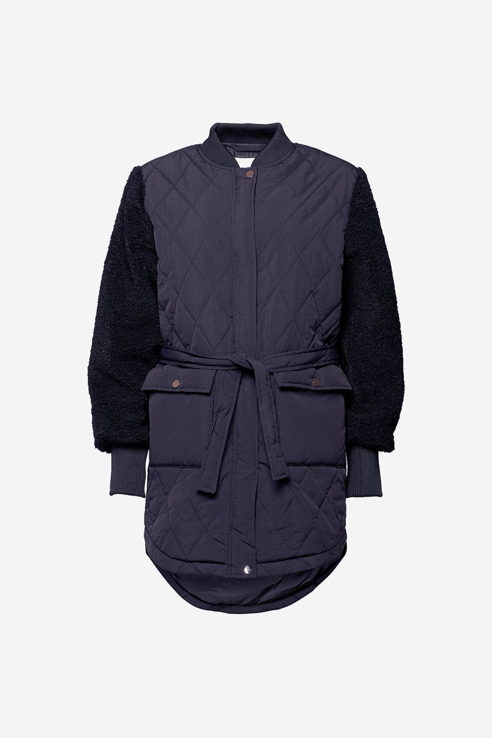 Esme Pile Jacket Solid Navy von Noella