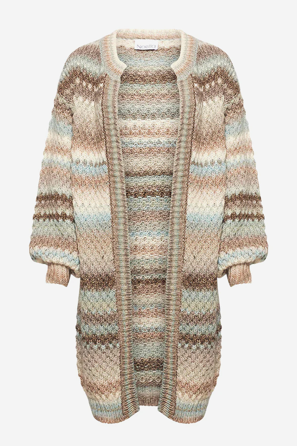 Gio Knit Cardigan Beige Mix von Noella