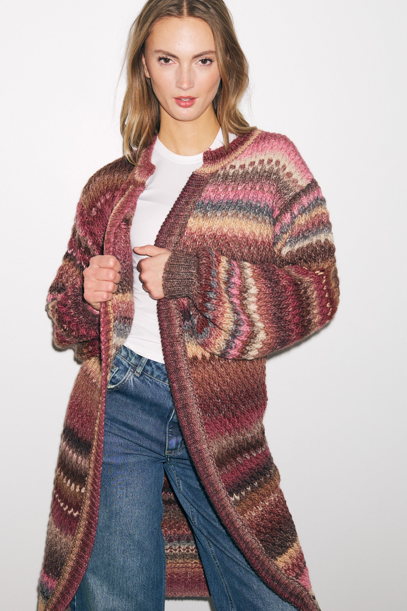 Gio Knit Cardigan Rust Mix Gio Knit Cardigan Rust Mix von Noella