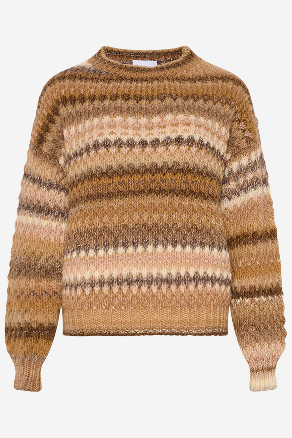 Gio Knit Sweater Brown Mix von Noella