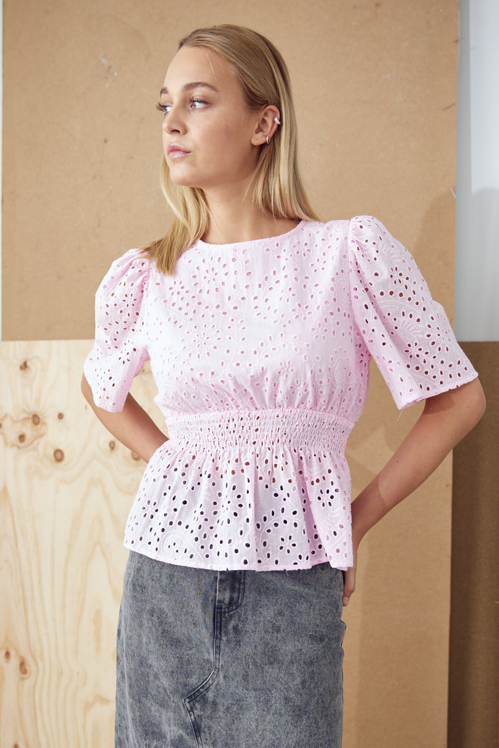 Joi Blouse Light Pink von Noella