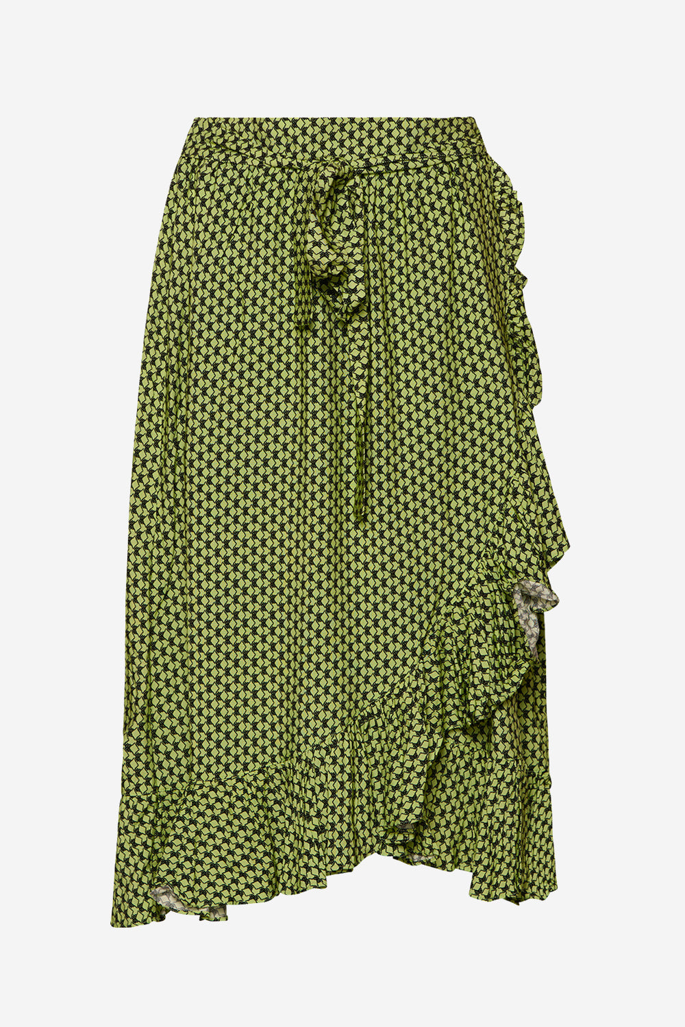 Joyce Skirt Lime graphic print von Noella