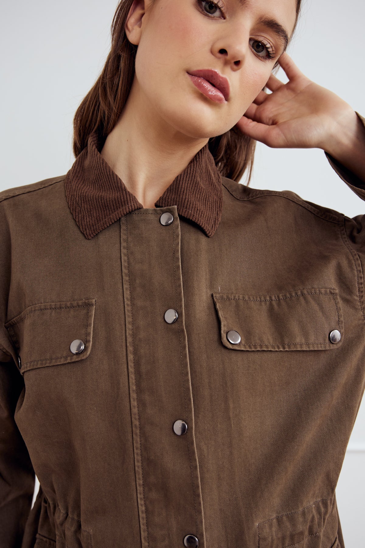 Lexy Jacket Washed Morel von Noella