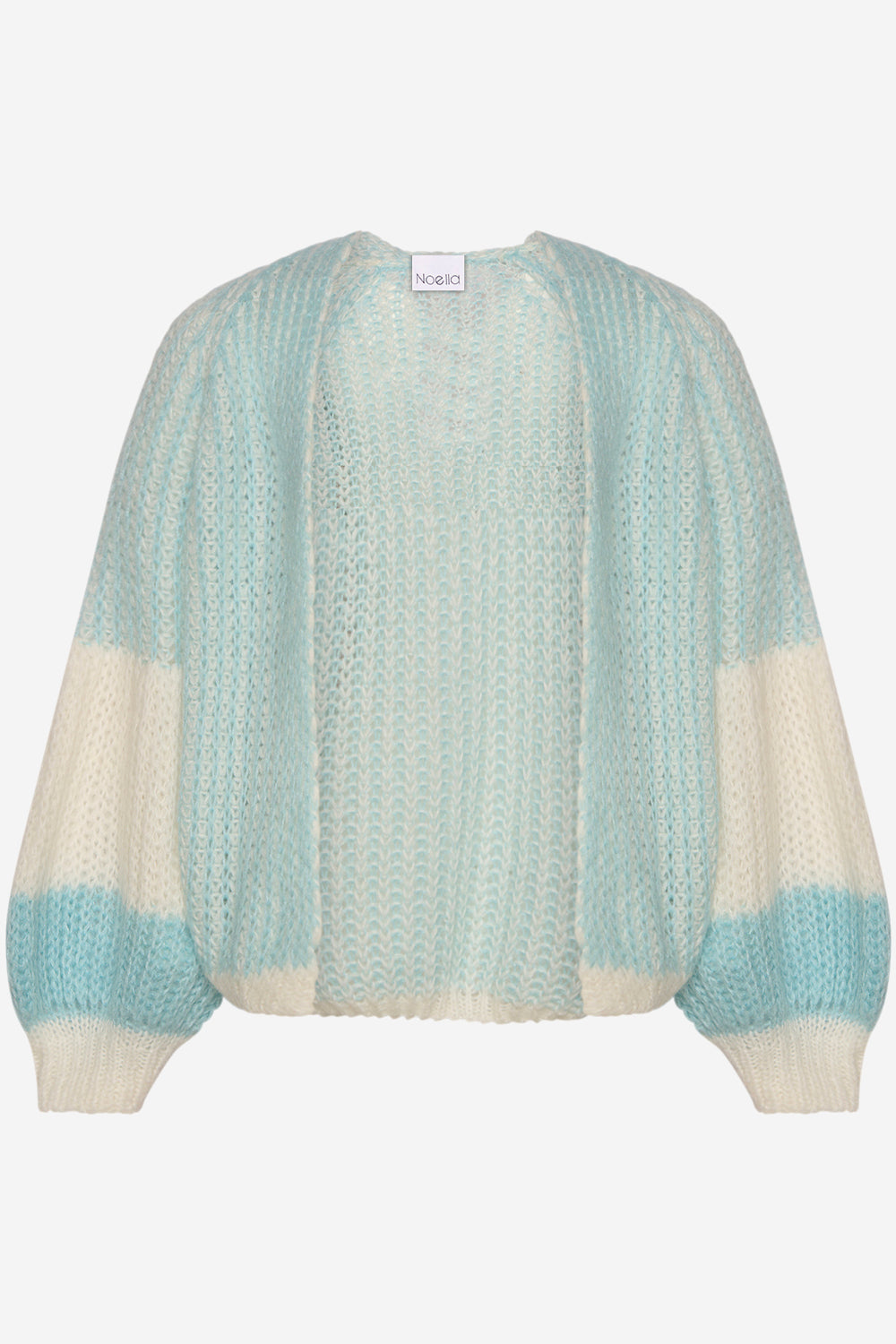 Liana Knit Cardigan Lightblue/White von Noella