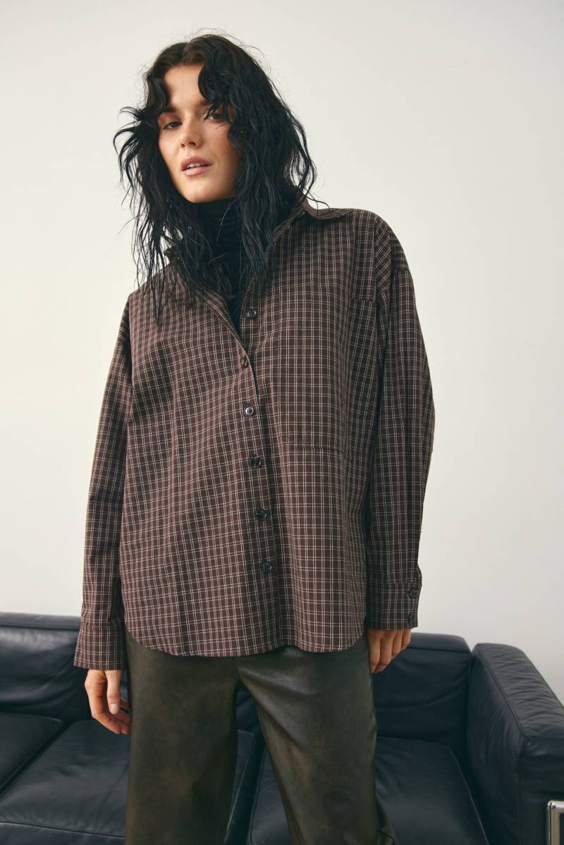 Lisa Shirt Cari Brown Check von Noella