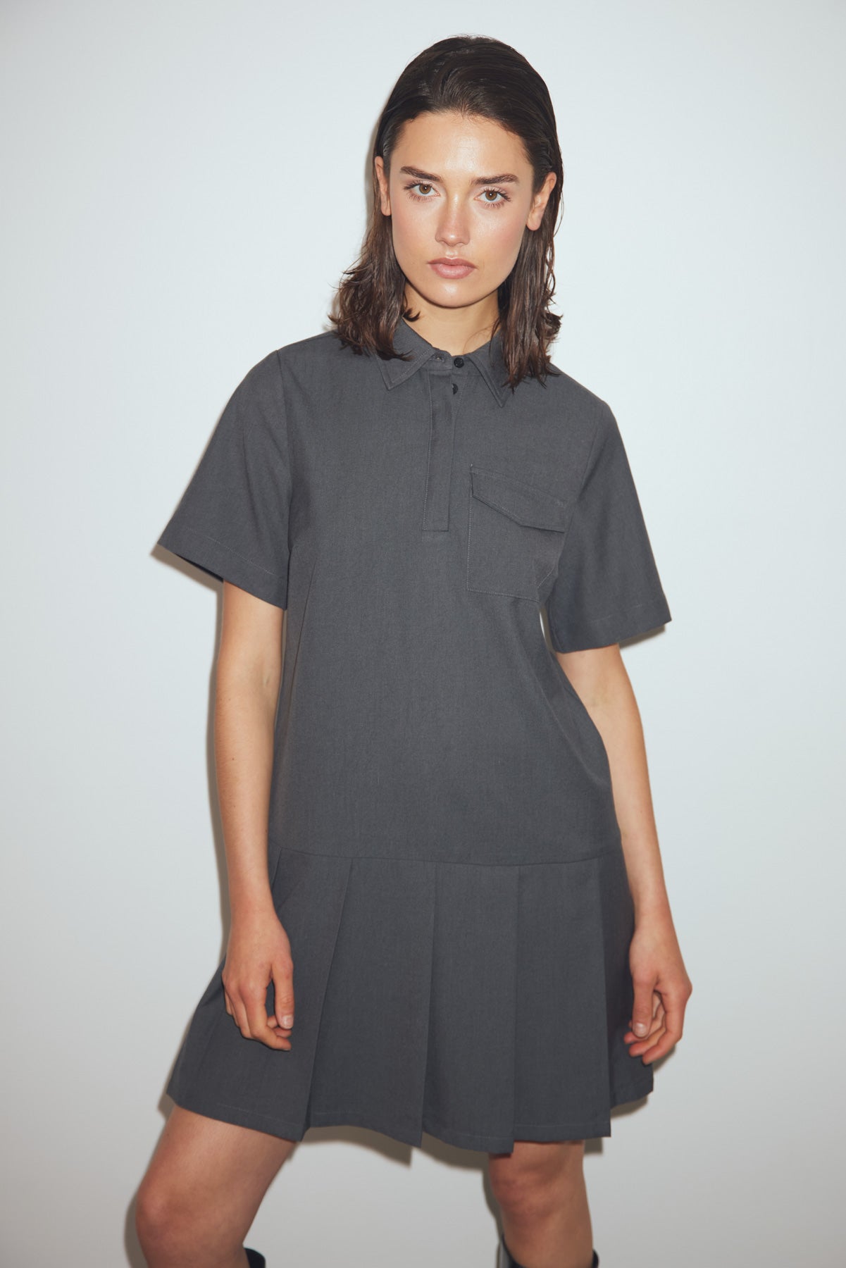 N-Moriah Dress Charcoal Mel. von Noella