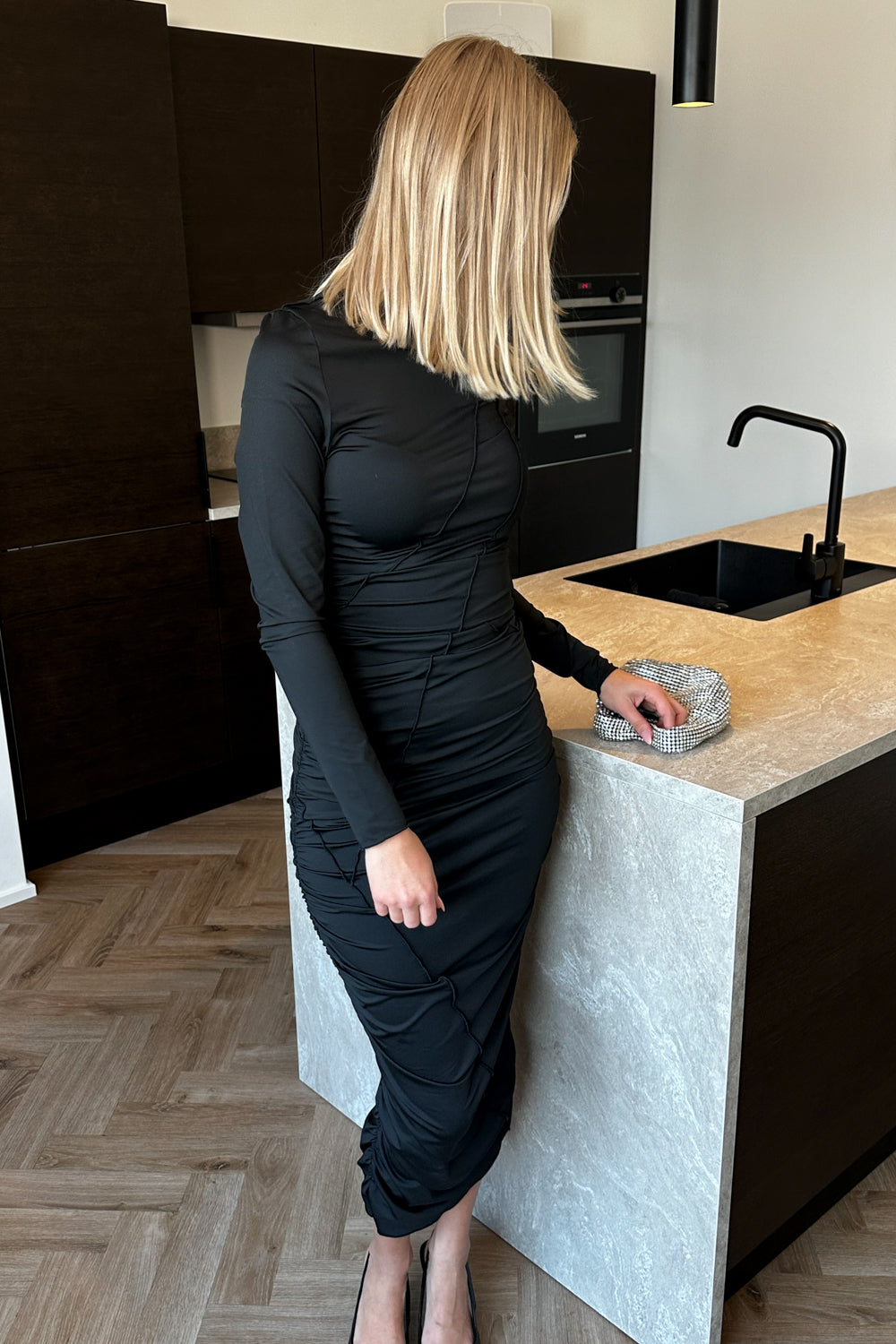 Sutton LS Dress Black von Noella