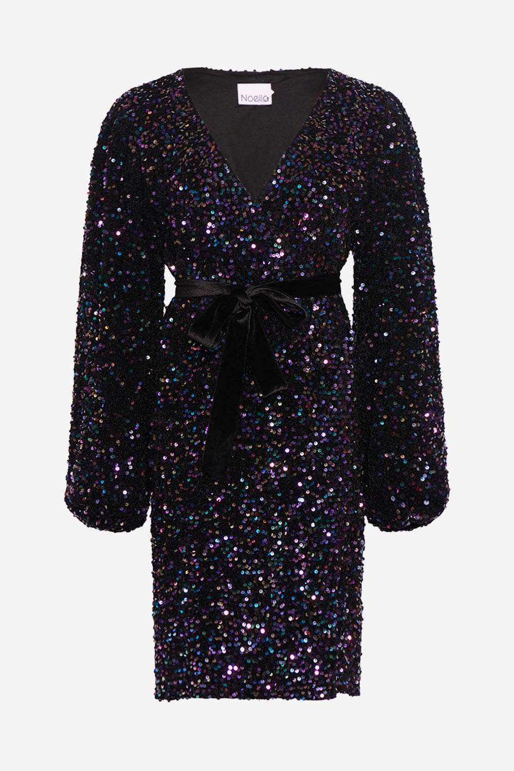 Teagan Wrap Dress Lilac/Black von Noella