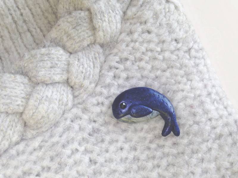 Blauwalbrosche Aus Fimo-Polymerpaste von NoemieBerenger