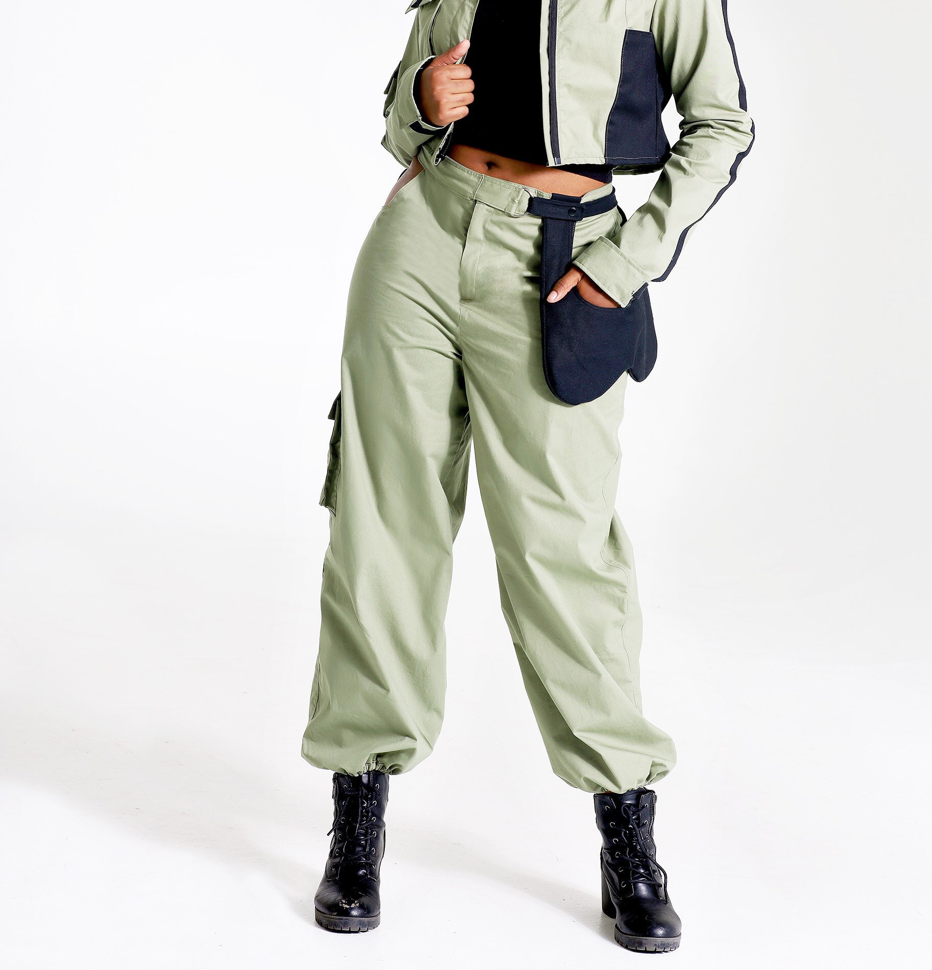 Beware-Me Hose, Cargo Damen Army Jogger, Grüne Streetwear, Frauen von NoerandClaire