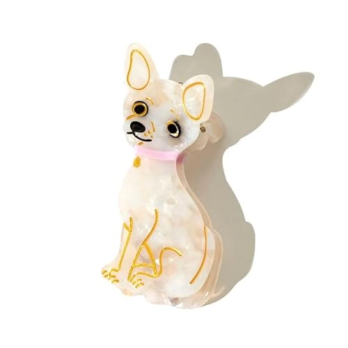 Nordstral Haarklammer Hund Chihuahua - Haarklammer klein in 3,2 cm, Haarspangen Damen und Haarspangen Mädchen Nordstral Haarklammer Hund Chihuahua - Haarklammer klein in 3,2 cm, Haarspangen Damen und Haarspangen Mädchen von Nørdstrål