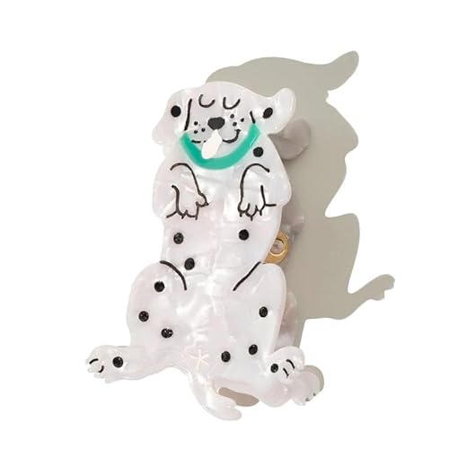 Nordstral Haarklammer Hund Dalmatiner - Haarklammer in 8 x 6 cm, Haarspangen Damen und Haarspangen Mädchen von Nørdstrål