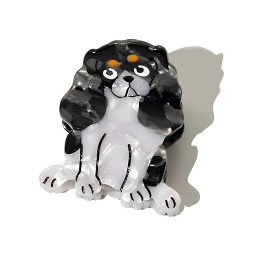 Nordstral Haarklammer Hund Pekinese - Haarklammer klein in 4,6 cm, Haarspangen Damen und Haarspangen Mädchen von Nørdstrål