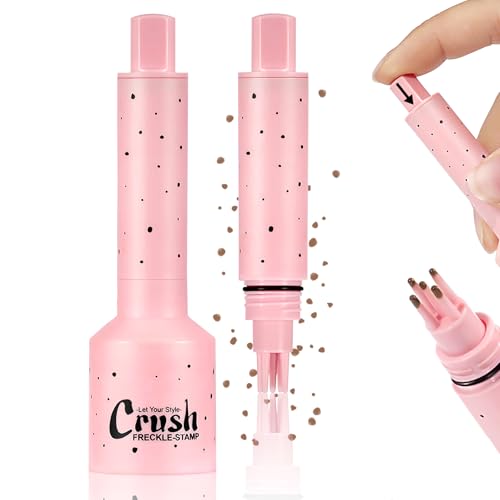 Noerrors Freckle Stamp Pen, Magischer Fake-Freckles-Marker, Schnell trocknend, lebensecht, wasserfest, lang anhaltender flüssiger Fake-Freckle-Fleck für natürlich wirkendes Sonnen-Makeup in Hellbraun von Noerrors