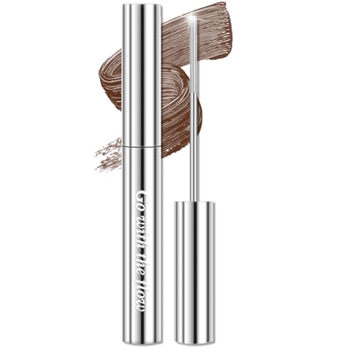 Noerrors Metall-Mascara, waschbarer Eisen-Wimpernstab, 3D-Curling, extra schlanker feiner Volumenpigment-Langwimpern, pinsellose Bürste, wasserfestes lang anhaltendes Wimpern-Make-up #Braun von Noerrors