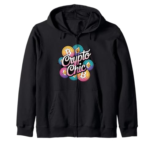 Crypto Chic, Mädchen Krypto Liebhaber, Bitcoin Blockchain Krypto Kapuzenjacke Crypto Chic, Mädchen Krypto Liebhaber, Bitcoin Blockchain Krypto Kapuzenjacke von Noether Sym crypto