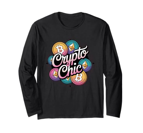 Crypto Chic, Mädchen Krypto Liebhaber, Bitcoin Blockchain Krypto Langarmshirt Crypto Chic, Mädchen Krypto Liebhaber, Bitcoin Blockchain Krypto Langarmshirt von Noether Sym crypto