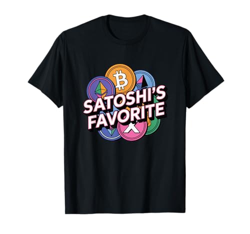 Satoshis Favorit, Mädchen Bitcoin Liebhaber Blockchain Krypto T-Shirt von Noether Sym crypto