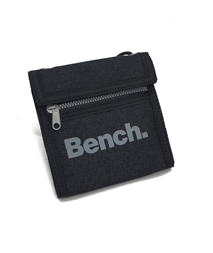 Bench Brustbeutel Brusttasche mit Reißverschluss Reisegeldbeutel, Geldbeutel (Schwarz) von Noey & Lou