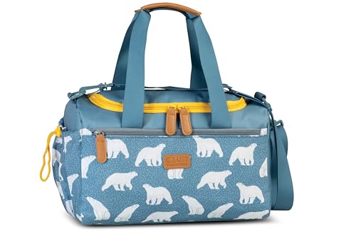 Kinder Sporttasche Reisetasche Für Mädchen und Jungen Fabrizio Weekender Kinder Duffel Bag (M2, M3) von Noey & Lou