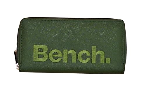 Noey & Lou Bench Damen Geldbörse XXL Portemonnaie Große Brieftasche Reißverschluss Clutch Münzörse (Grün) von Noey & Lou