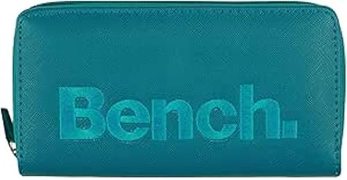 Noey & Lou Bench Damen Geldbörse XXL Portemonnaie Große Brieftasche Reißverschluss Clutch Münzörse (Petrol) von Noey & Lou