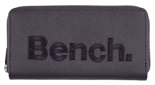 Noey & Lou Bench Damen Geldbörse XXL Portemonnaie Große Brieftasche Reißverschluss Clutch Münzörse (Pflaume) von Noey & Lou